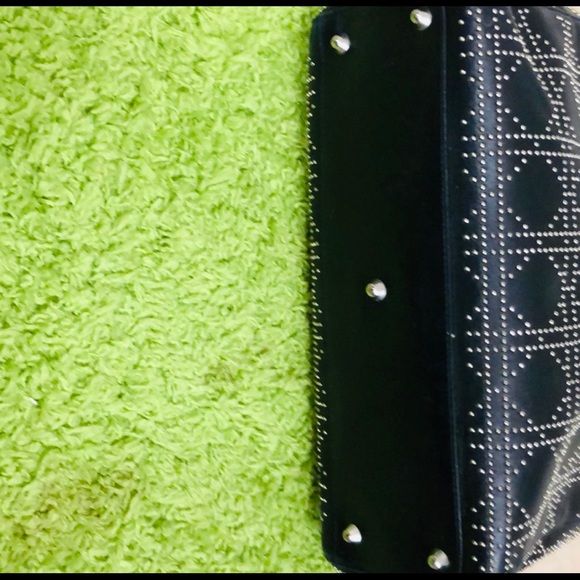 CHRISTIAN DIOR STUNNING Black With Silver Studded & Hardware - Picture 6 of 8